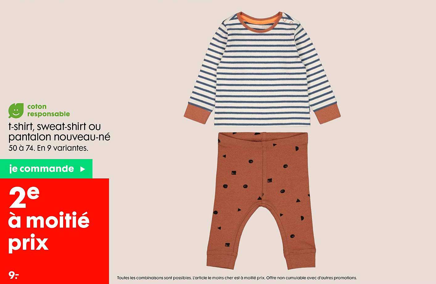 T-shirt, Sweat-shirt Ou Pantalon Nouveau-né