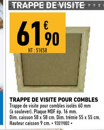 trappe de visite pour combles
