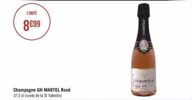champagne gh martel rosé