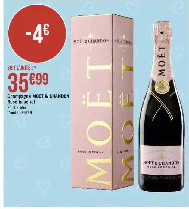 champagne moet & chandon rosé impérial