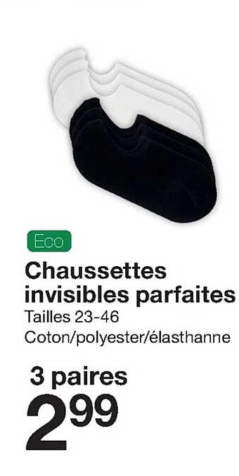 chaussettes invisibles parfaites