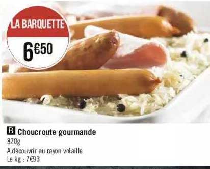 Choucroute Gourmande