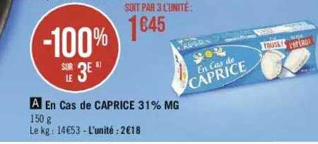 en cas de caprice 31% mg