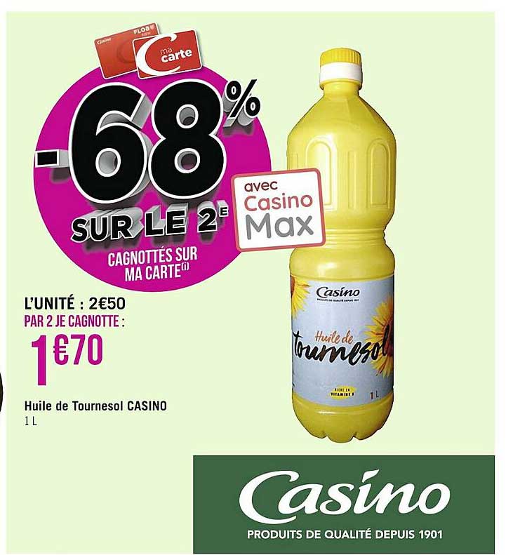 Huile De Tournesol Casino