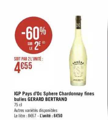 igp pays d'oc sphère chardonnay fines bulles gerard bertrand