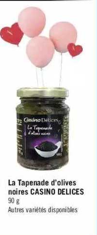 La Tapenade D'olives Noires Casino Délices