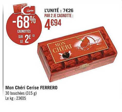 mon chéri cerise ferrero