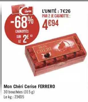 mon chéri cerise ferrero