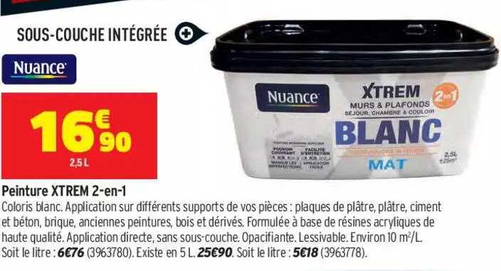 peinture xtrem 2-en-1 nuance