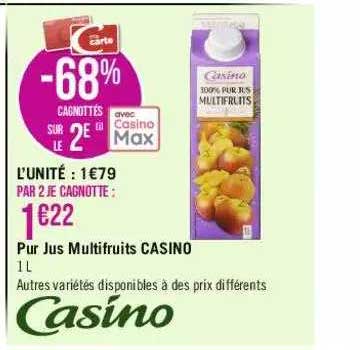 Pur Jus Multifruits Casino