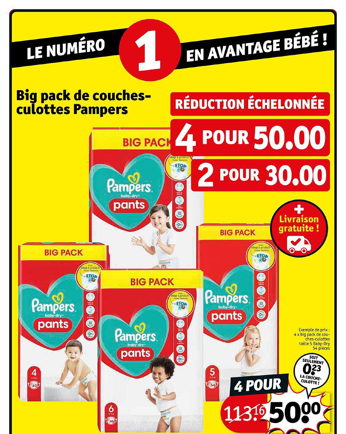 Big Pack De Couches Culottes Pampers