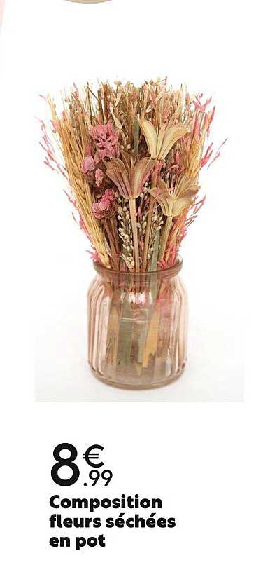 Composition Fleurs Séchées En Pot