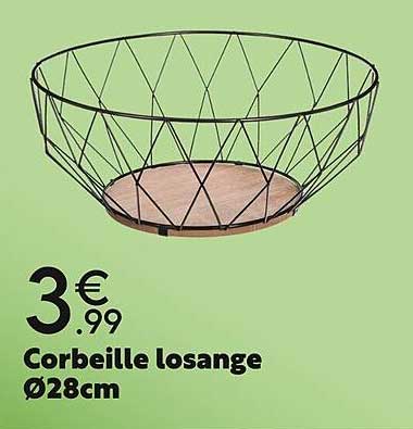 corbeille losange ø28cm
