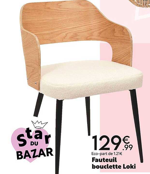 fauteuil bouclette loki
