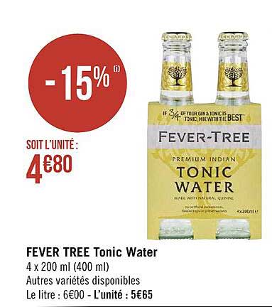 fever tree tonic water