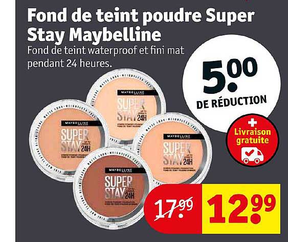 fond de teint poudre super stay maybelline
