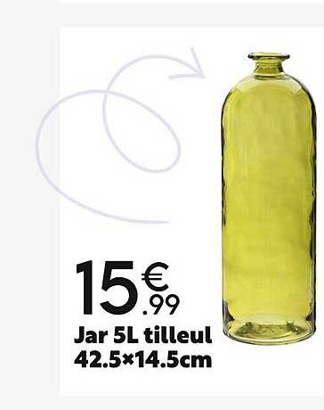jar 5l tilleul 42.5x14.5cm