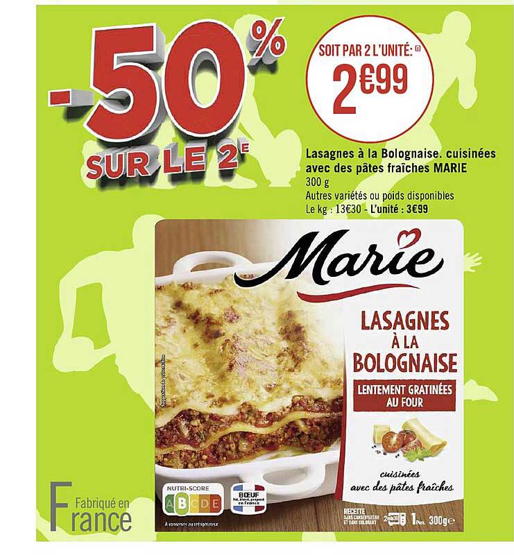 Lasagnes à La Bolognaise, Cuisinées Avec Des Pâtes Fraîches Marie
