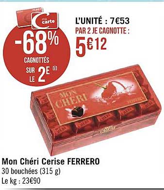 mon chéri cerise ferrero