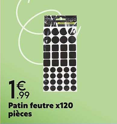 patin feutre x120 pièces