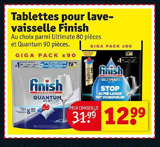 tablettes pour lave-vaisselle finish