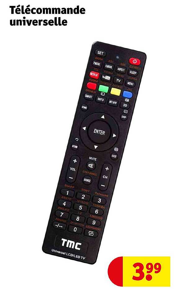 télécommande universelle tmc