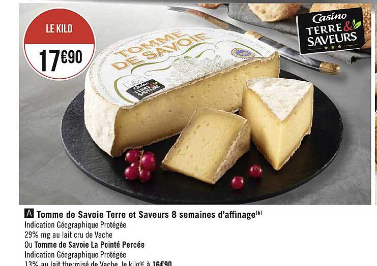 tomme de savoie terre et saveurs 8 semaines d'affinage