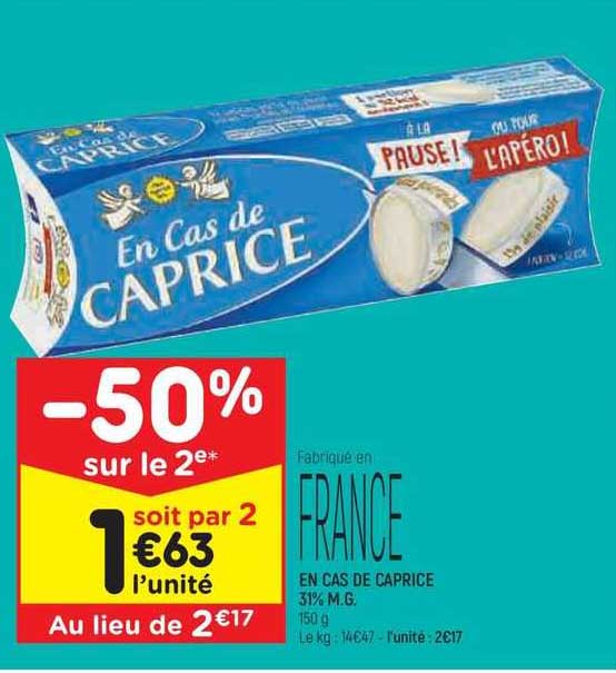 en cas de caprice 31% m.g.
