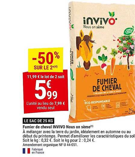 fumier de cheval invivo nous on sème