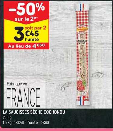 La Saucisses Sèche Cochonou
