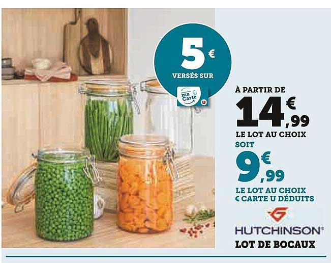 Lot De Bocaux Hutchinson