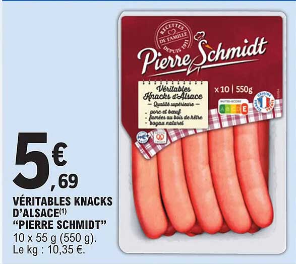 véritables knacks d'alsace "pierre schmidt"