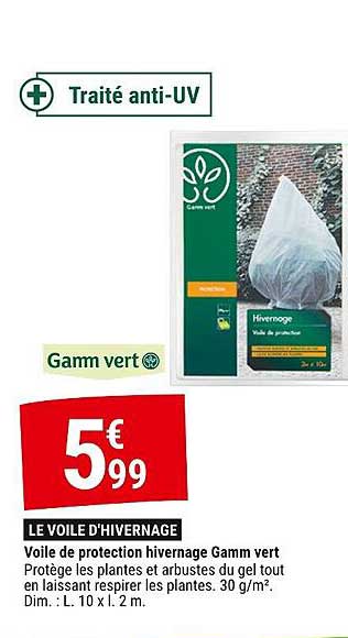 voile de protection hivernage gamm vert