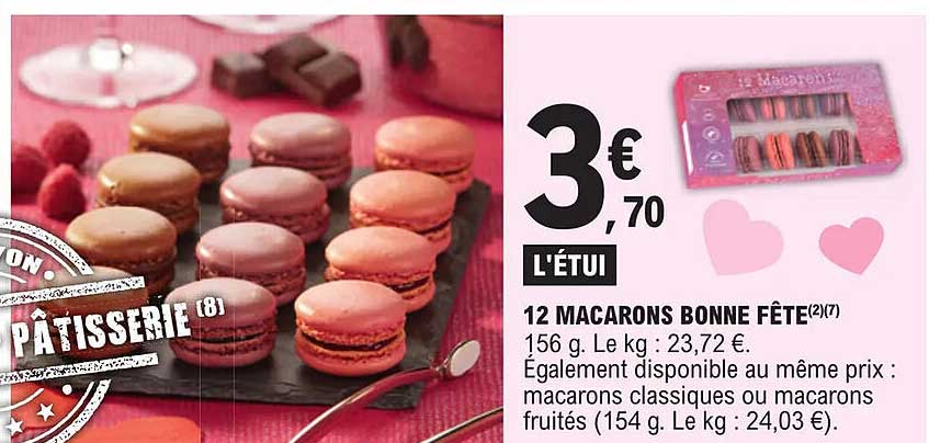 12 macarons bonne fête