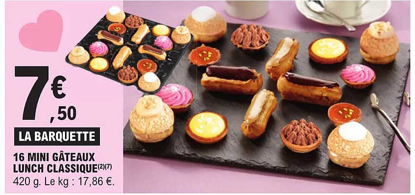 16 Mini Gâteaux Lunch Classique