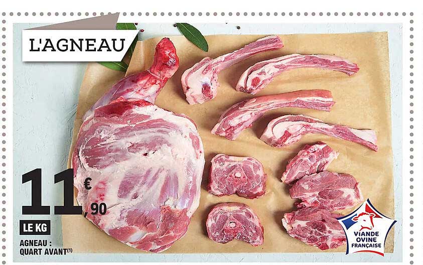 agneau : quart avant