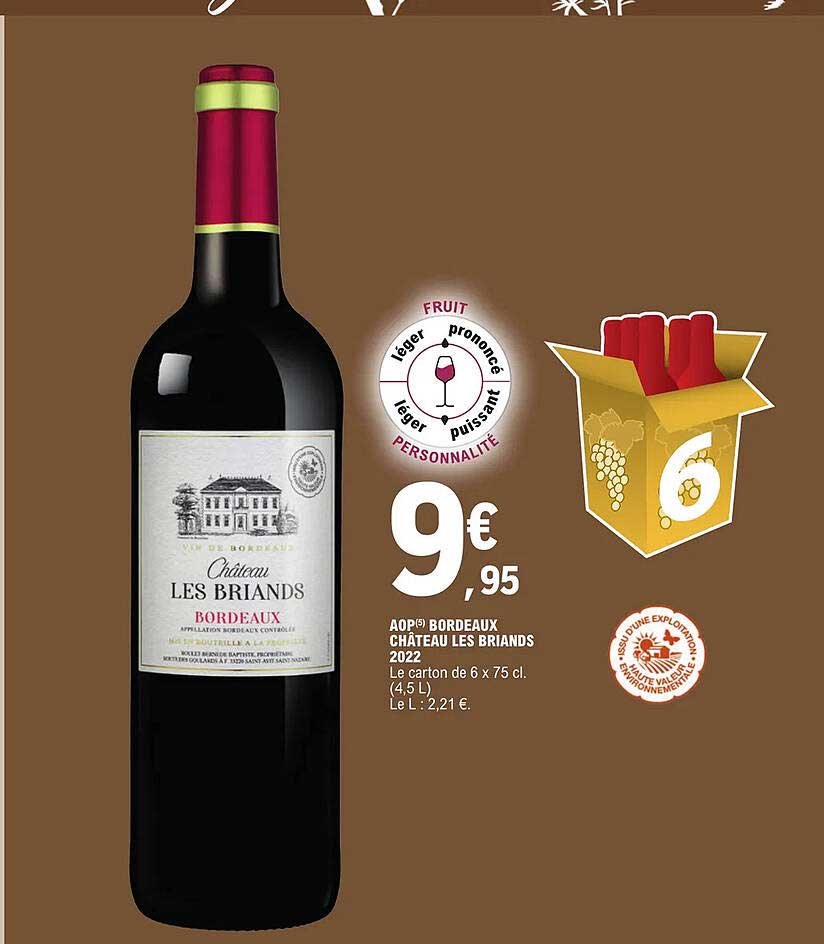 Aop Bordeaux Cchâteau Es Briands 2022