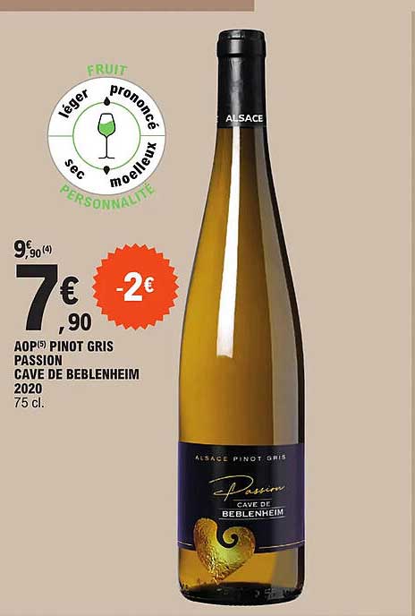 aop pinot gris passion cave de beblenheim 2020