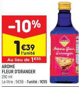 arôme fleur d'oranger