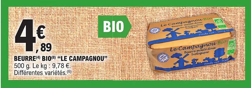 Beurre Bio "le Campagnou"