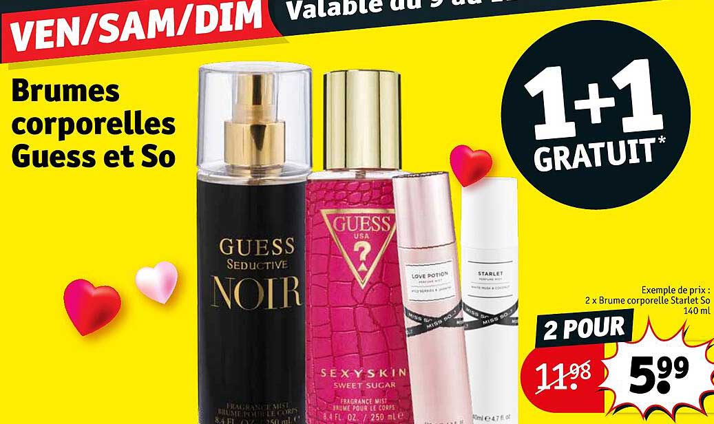 brumes corporelles guess et so