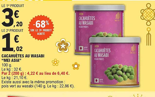 cacahuètes au wasabi "mei asia"