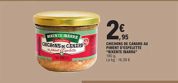 chichons de canard au piment d'espelette "bixente ibarra"