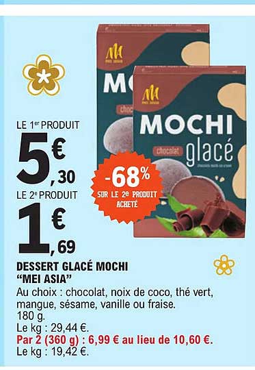 Dessert Glacé Mochi "mei Asia"