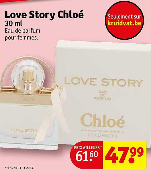 eau de parfum pour femmes love story chloé 30 ml
