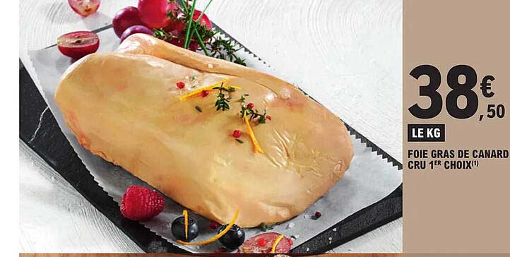 foie gras de canard cru 1er choix