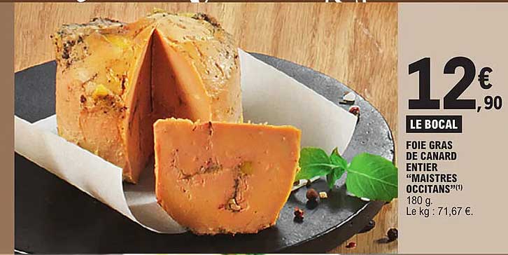 foie gras de canard entier "maistres occitans"