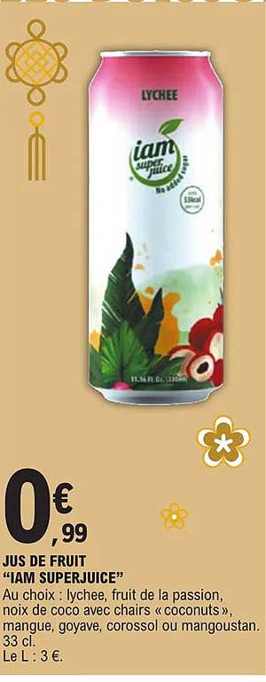 jus de fruit "iam superjuice