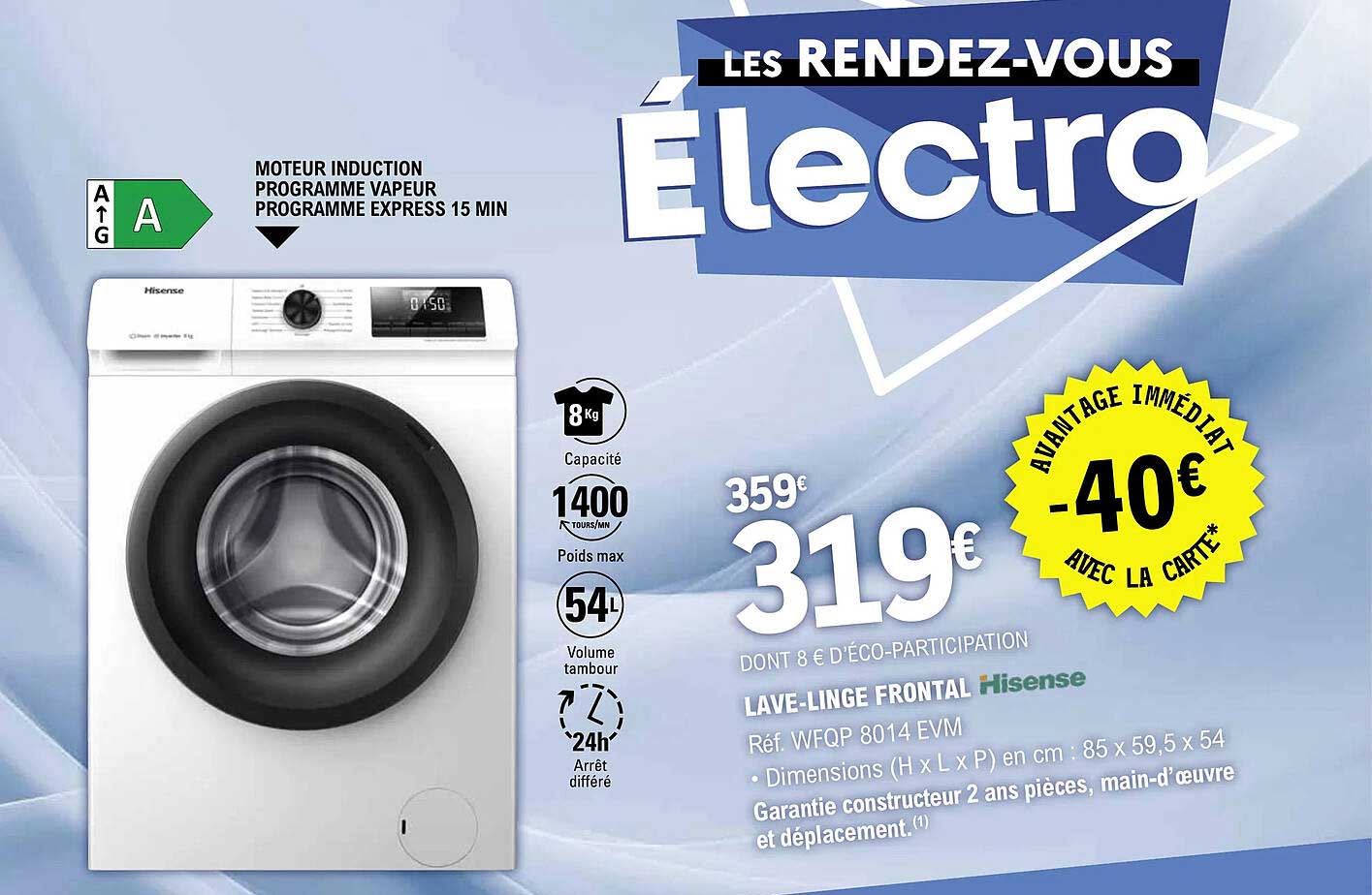 lave-linge frontal hisense