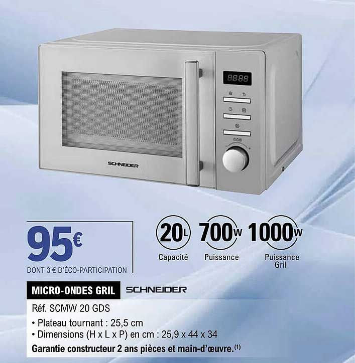 micro-ondes gril schneider